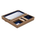 Set pentru sushi 8 piese Okinava, Homla, pentru 2 persoane, 28x26.5 cm, ceramica/bambus, albastru