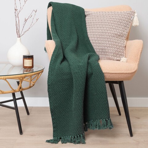 Patura Morris, Homla, 130x170 cm, bumbac, verde