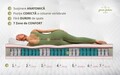 Saltea anatomica, Nature Pocket Bamboo Memory Evolution, 160x190x30 cm, Latex, Arcuri Pocket, 7 Zone de Confort