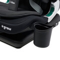 Scaun auto cu isofix, I-Size, U-grow, 76-150 cm, 52.3x45.3x69 cm, poliester, negru