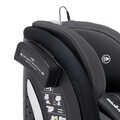 Scaun auto cu isofix, I-Size, U-grow, 76-150 cm, 52.3x45.3x69 cm, poliester, negru