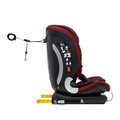 Scaun auto cu isofix, I-Size, U-grow, 76-150 cm, 52.3x45.3x69 cm, poliester, rosu