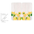 Set 2 protectii universale pentru aragaz Lemons, Wenko, 30x52x1.8-5.5 cm, sticla/PVC, multicolor