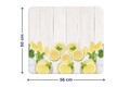 Protectie perete bucatarie Lemons, Wenko, 56x50x0.5 cm, sticla/silicon, multicolor