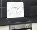 Protectie perete bucatarie Marble, Wenko, 56x50x0.5 cm, sticla/silicon, multicolor