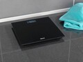 Cantar de baie LCD, Wenko, 28x28x2.2 cm, sticla/ABS, negru