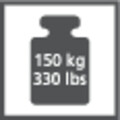 Cantar de baie LCD, Wenko, 28x28x2.2 cm, sticla/ABS, negru