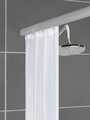 Bara pentru perdea de dus Era, Wenko, 75-125x3.5x2 cm, aluminiu/polietilena, argintiu lucios