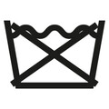 Cos pentru rufe Trio XL, Wenko, 69x37x76 cm, poliester/polietilena, bej/negru