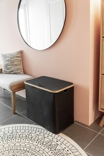 57x37x50 cm, Negru;Natur, Cos rufe