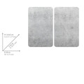Set 2 protectii universale pentru aragaz Universal XL, Wenko, 40x52x1.8-4.5 cm, sticla/plastic, gri
