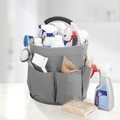 Organizator produse de curatenie Caddy, Wenko, 28x26.5 cm, poliester, antracit/argintiu