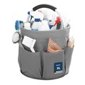 Organizator produse de curatenie Caddy, Wenko, 28x26.5 cm, poliester, antracit/argintiu