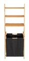 Cos pentru rufe Ecori, Wenko, 57.5x35x152 cm, bambus/poliester/polietilena, negru/natur