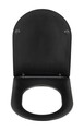 Capac de toaleta Galati, Wenko, 36x46 cm, duroplast/plastic, negru