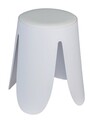 Scaunel pentru baie Comiso, Wenko, 44.5x46 cm, plastic/poliuretan, alb