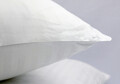 Lenjerie de pat Hotel Line, dubla, 210x230 cm, amestec bumbac, satin,  250 TC, alb, cu dungi 1 cm