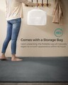 Covor antiderapant Songmics Area, 160x230 cm, lavabil la masina, poliester, gri dove