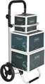 Carucior de cumparaturi 35L, Songmics, compartiment termoizolant, multifunctional, max 25 kg, 44x35x100 cm, poliester 600D/aluminiu, gri