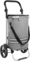 Carucior de cumparaturi 35L, Songmics, compartiment termoizolant, multifunctional, max 25 kg, 44x35x100 cm, poliester 600D/aluminiu, gri