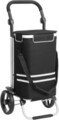 Carucior de cumparaturi 35L, Songmics, compartiment termoizolant, multifunctional, max 25 kg, 44x35x100 cm, poliester 600D/aluminiu, negru