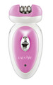 Epilator reincarcabil cu 3 capete interschimbabile Beper, 19x7x23.5 cm, alb/roz