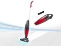 Aspirator vertical Cyclonic, Beper, 600W, 24.5x13.5x109 cm, ABS/aluminiu, rosu/gri