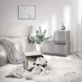 Set 3 cutii depozitare Songmics, 25x35x25 cm/50x35x25 cm, textil cu aspect de in/fier, stivuibile, max 10 kg,  gri