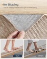 Covor antiderapant Songmics Faux Jute, 80x200 cm, lavabil la masina, imitatie iuta, maro