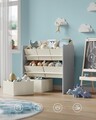 Organizator jucarii / mobilier camera copilului Songmics, 7 compartimente, 62.5x29.5x60 cm, gri dove