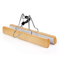 Set 12 umerase de lemn pentru fuste si pantaloni, Songmics, 25x2.2x17 cm, max  3 kg, lemn Schima, natural