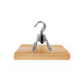 Set 12 umerase de lemn pentru fuste si pantaloni, Songmics, 25x2.2x17 cm, max  3 kg, lemn Schima, natural