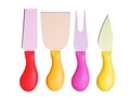 Set 4 cutite pentru branzeturi, Excelsa, 13 cm, multicolor