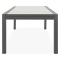 Masa extensibila pentru gradina/terasa Monarch, 220/340x116x75 cm, aluminiu/ceramica, antracit/gri