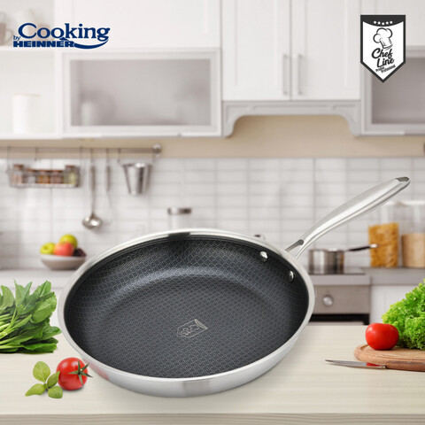 Tigaie, Titanium3, Cooking by Heinner, 28x5.5 cm, inox, argintiu