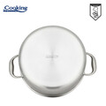 Oala cu capac 7 L, Titanium3, Cooking by Heinner, 28x13 cm, inox/sticla, argintiu