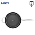 Tigaie adanca 4.2 L, Titanium3, Cooking by Heinner, 28x7.5 cm, inox/sticla, argintiu
