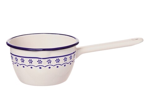 Cratita emailata, Old Cottage, Excelsa, 14x9 cm, fier, pictat manual