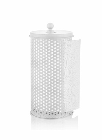 Suport pentru servetele, Mia, Mgl0055, 30x14x14 cm, Metal, Alb