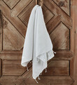 Set prosoape de maini 2 piese, DC Home, Cizgili, Bumbac, Alb
