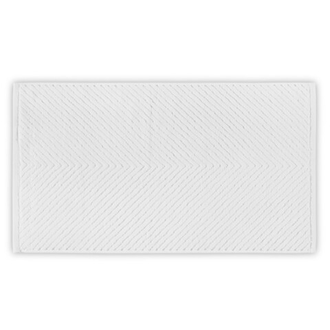 Prosop de baie, L'appartement , Chevron, Bumbac, Alb