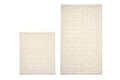 Set covorase de baie 2 piese, Alanur Home, Cottonkt 000014, Bumbac, Crem