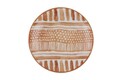 Serviciu de masa, Hermia, 719KTP3343, Dimensiune farfurie de desert: 21 x 21 x 2 cm (6 bucăți), Maro/Alb