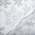 Lenjerie de pat King Size, Lugn, Homla, 3 piese, 200x220 cm, bumbac, alb/gri