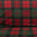 Lenjerie de pat dubla Tartan, Homla, 3 piese, 160x200 cm, bumbac, rosu/verde