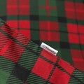 Lenjerie de pat King Size, Tartan, Homla, 3 piese, 200x220 cm, bumbac, rosu/verde