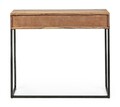 Consola Egon, Bizzotto, 90x30x80 cm, otel/lemn de salcam