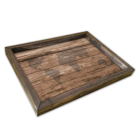 Tava pentru servire, AT-036, 30x40 cm, MDF , Multicolor
