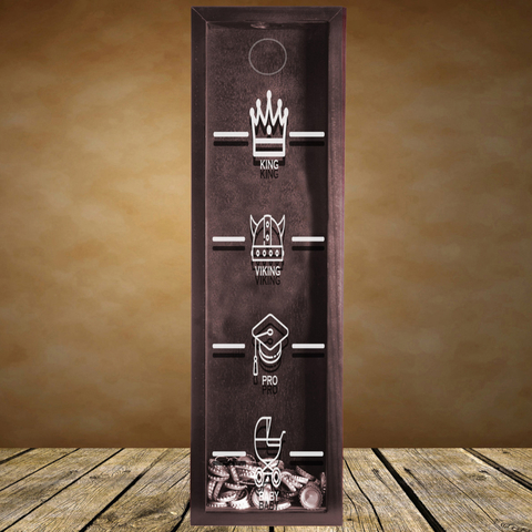 Pusculita, GAD078, 17x50x6 cm, Lemn, Maro/Alb