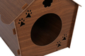 Casă din lemn pentru pisici, 199, MDF , Maro